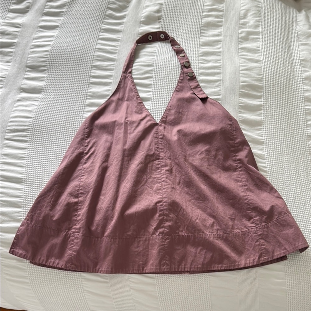 Tibi Mauve Halter Top